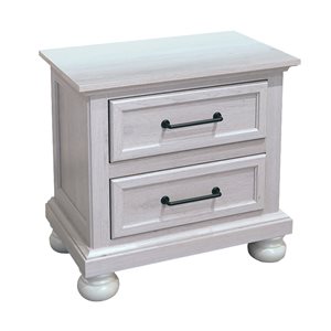 2 DRAWER NIGHTSTAND - GRAY