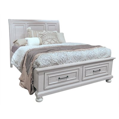 COMPLETE KING STORAGE BED - GRAY