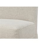 PARSONS CHAIR UPHOLSTERED-WHITE LINEN