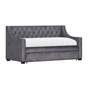 COMPLETE DAYBED W / TRUNDLE - CHARCOAL