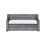 COMPLETE DAYBED W / TRUNDLE - CHARCOAL