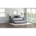 COMPLETE DAYBED W / TRUNDLE - CHARCOAL