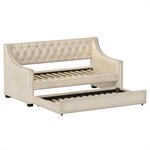 COMPLETE DAYBED W / TRUNDLE - CHAMPAGNE