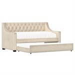 COMPLETE DAYBED W / TRUNDLE - CHAMPAGNE