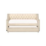 COMPLETE DAYBED W / TRUNDLE - CHAMPAGNE