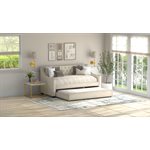 COMPLETE DAYBED W / TRUNDLE - CHAMPAGNE