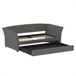 COMPLETE DAY BED W / TRUNDLE - LIGHT GRAY