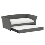 COMPLETE DAY BED W / TRUNDLE - LIGHT GRAY