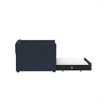 COMPLETE DAY BED W / TRUNDLE - DARK BLUE