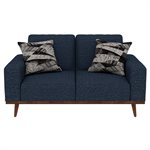 LOVESEAT W / 2 PILLOWS - NAVY