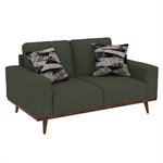 LOVESEAT W / 2 PILLOWS - OLIVE