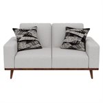 LOVESEAT W / 2 PILLOWS - WHITE