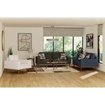 LOVESEAT W / 2 PILLOWS - NAVY