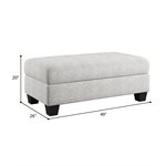 STORAGE OTTOMAN - GRAY