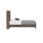 COMPLETE TWIN BED - BROWN