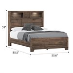 COMPLETE FULL BED - BROWN