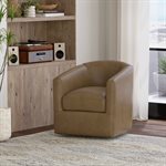 SWIVEL CHAIR - MOCHA PU