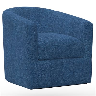 SWIVEL CHAIR - NAVY TEXTURED