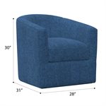 SWIVEL CHAIR - NAVY TEXTURED