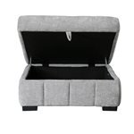 STORAGE OTTOMAN - GRAY