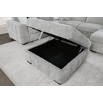 STORAGE OTTOMAN - GRAY