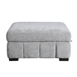 STORAGE OTTOMAN - GRAY