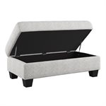 STORAGE OTTOMAN - GRAY