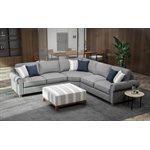 RSF LOVESEAT W / 2 PILLOWS-GREY