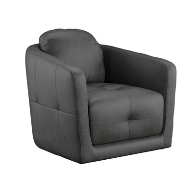 black and grey swivel chair