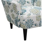 ACCENT CHAIR-TEAL MULTI