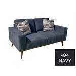 LOVESEAT W / 2 PILLOWS - NAVY