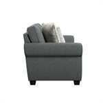 COMPLETE LOVESEAT W / 4 ACCENT PILLOWS - BLUE