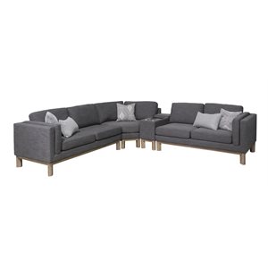 MAEVE - 4PC SECTIONAL - GRAY