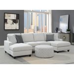 RSF CHAISE W / 2 PILLOWS-GREY