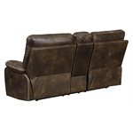 POWER CONSOLE LOVESEAT W / USB POWER OUTLET-BROWN